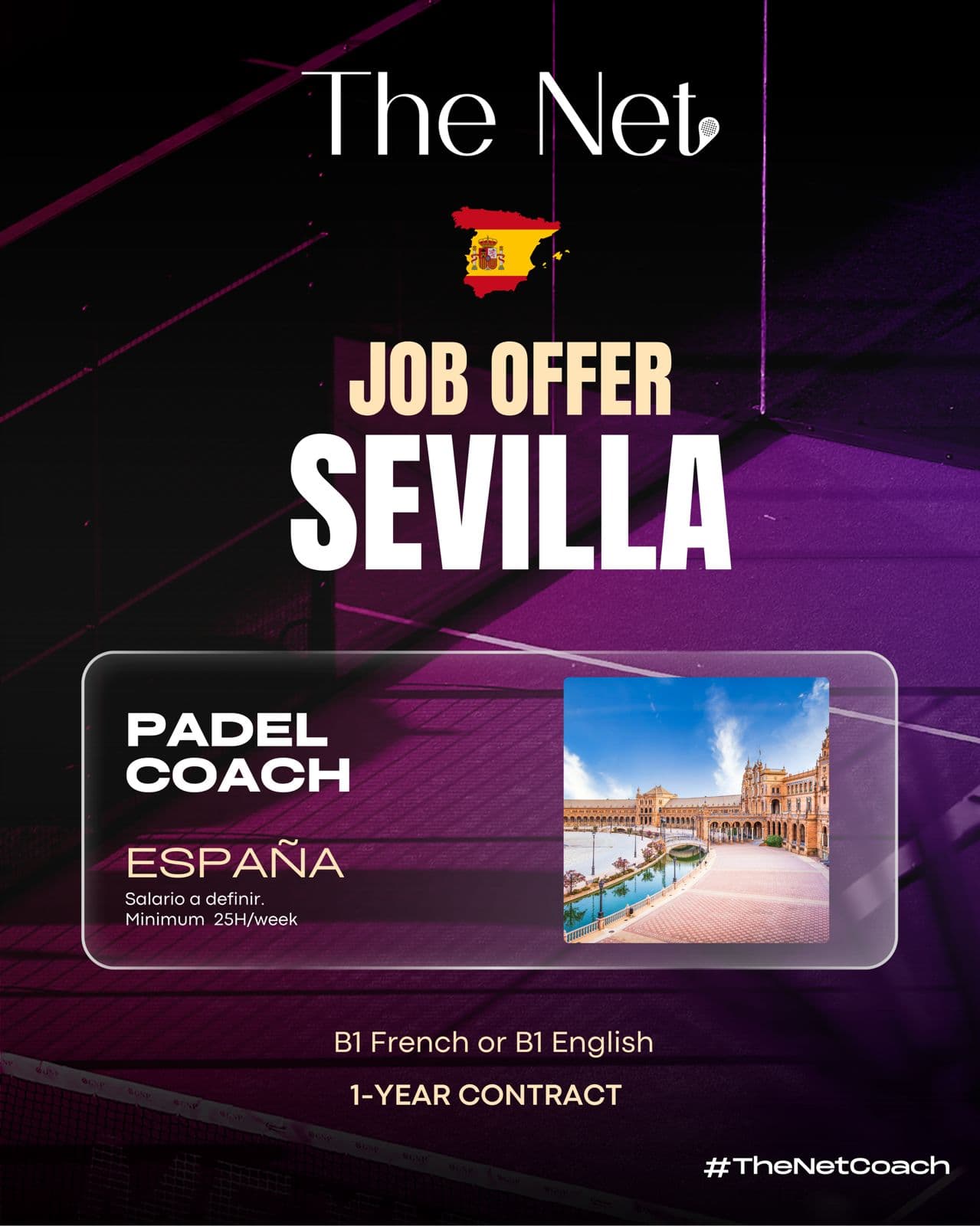 Job opportunity in Seville, Spain