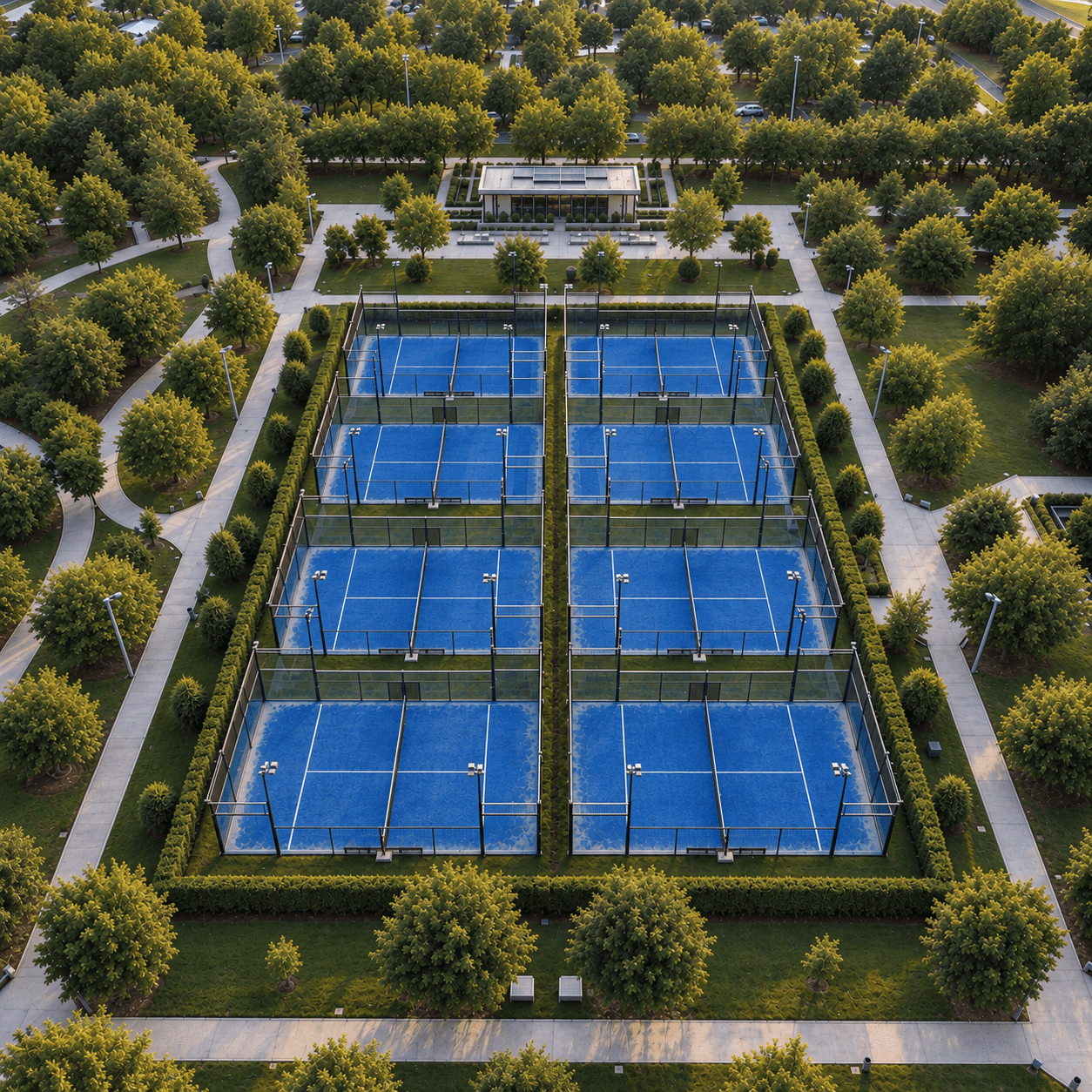 Padel club courts