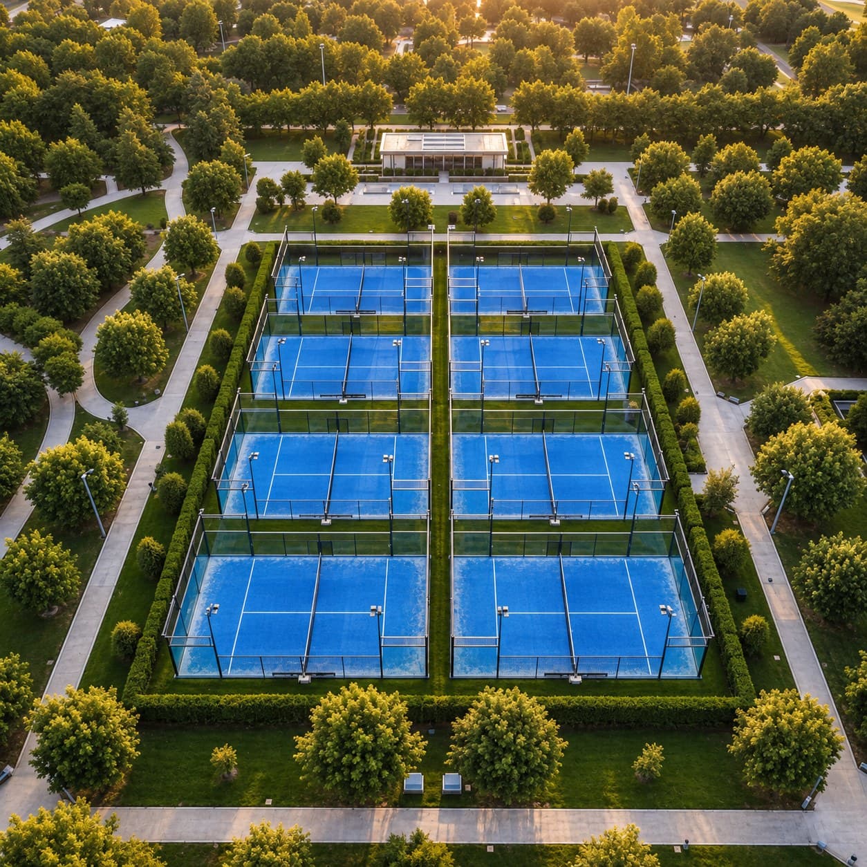 Padel club courts