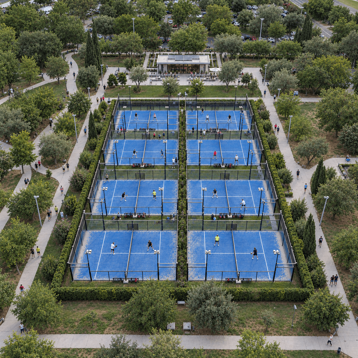 Padel club courts
